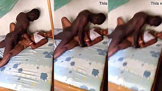 sexy african ex-girlfriend gets missionary slammed on the bed